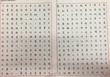 江苏护理职业学院"国家资助 助我飞翔"学生书法作品征集活动成功举办